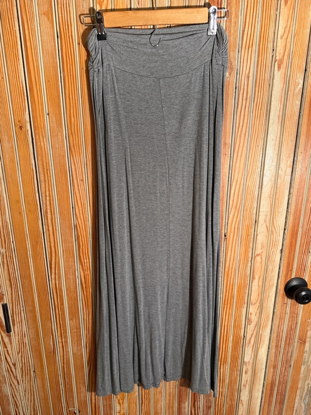 Merona Gray Maxi Skirt with Twisted Waistband